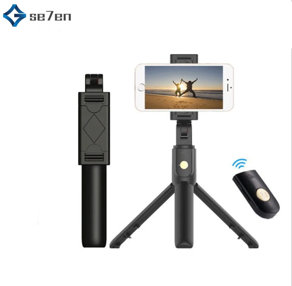 Portable Extendable Foldable Bluetooth Handheld Selfie Phone Holder Stick Tripod Stand Monopod for Android IOS phone