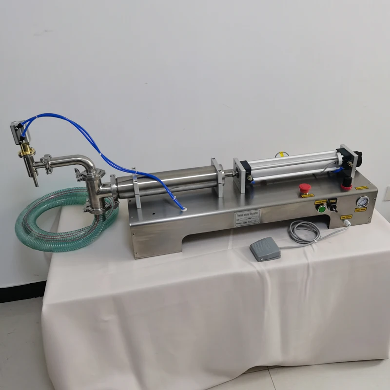 

Single Head Liquid Filling Machine,piston filler juice fluid bottling machine 30-300ml