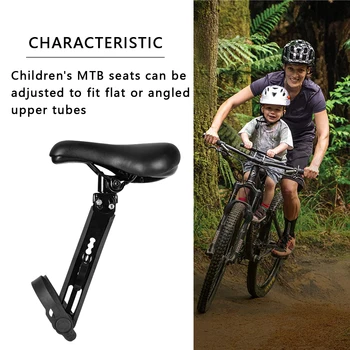 

Bike Child Front Seat Mountain Bike Front Tube Mounted Quick Release Kid Seat MTB Bicycle Accessory