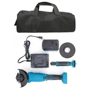 

18V Cordless Li-lon Angle Grinder Rechargeable Professional Handheld Tool EU Plug 100-240V 50-60Hz 8,500rpm
