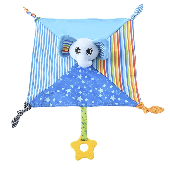 Комфорт для ребенка одеяло мягкие квадратные плюшевые успокаивающие полотенца милая игрушка для прорезывающихся зубов с героями