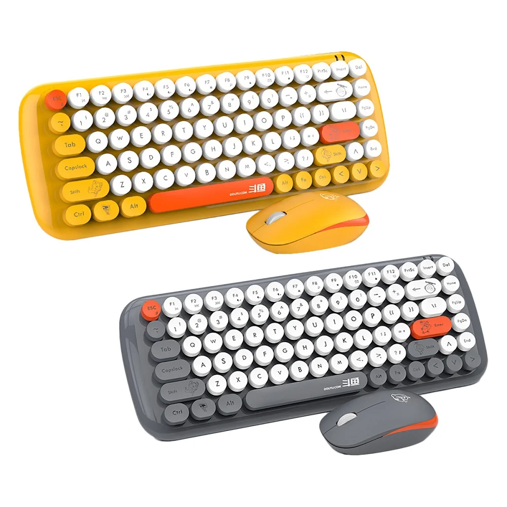 iBen 2.4G Wireless Silent Keyboard and Mouse Mini 86Keys Home Office 84Keys Keyboard Mouse Combo Set (12)