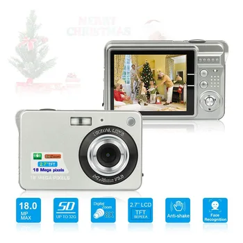 

2.7-inch Color Screen Children's Digital Camera Original Camera 18MP Digital Camera 8x Zoom Anti-Shake Microphone Camcorder