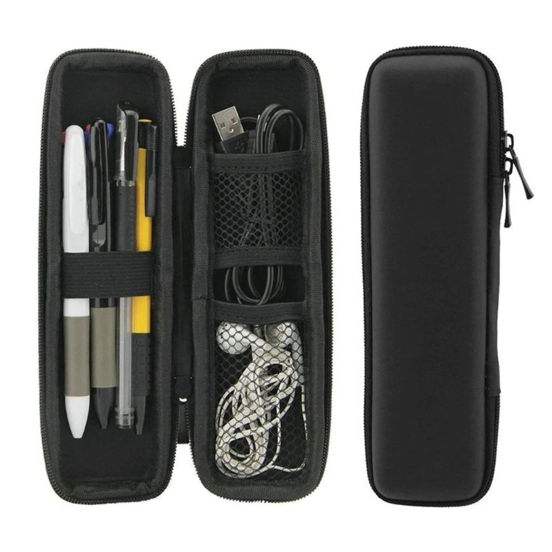 Hard Shell Pencil Case Zipper Closure Multiple Compartments Pencil Case