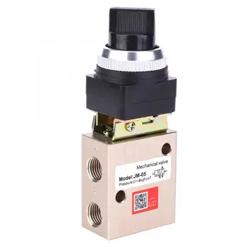 

JM-05 Pneumatic Mechanical Valve PT 1/4in 2 Position 3 Way Rotation Head Type Valve