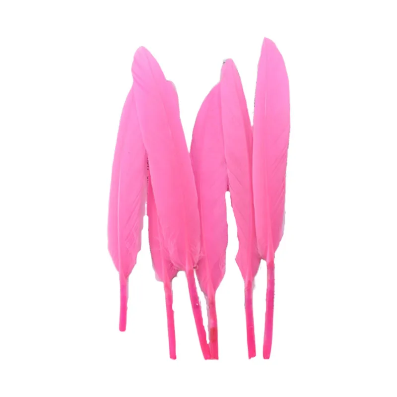 Pink 20-100 шт./лот, красные утиные перья, вечерние украшения, 10-15 см - Цвет: Pink