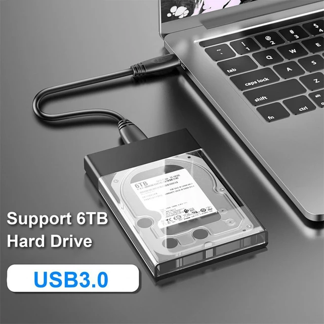 Boîtier de disque dur externe SSD, boîtier de poche pour ordinateur  portable, adaptateur pour ordinateur portable HDD 2, 5, 2.5 pouces, USB3.0  - AliExpress
