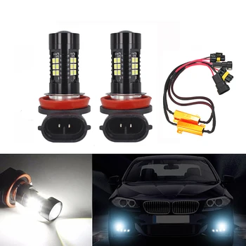 

2x H8 H11 LED Fog Light Driving Bulbs No Error For BMW 3/5-Series 328i 335i E39 525 530 535 E46 E61 E90 E92 E93 F10 X3 F25