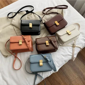 

Vintage Hong Kong Style Bag Female 2020 New Style Fashion Shoulder Bag Versatile INS Square Bag