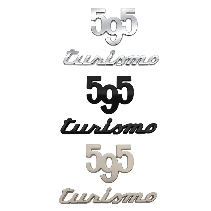 

Car Sticker Metal 595 Logo Emblem Badge Trunk Decal For Abarth 695 595 Turismo 70th Anniversary