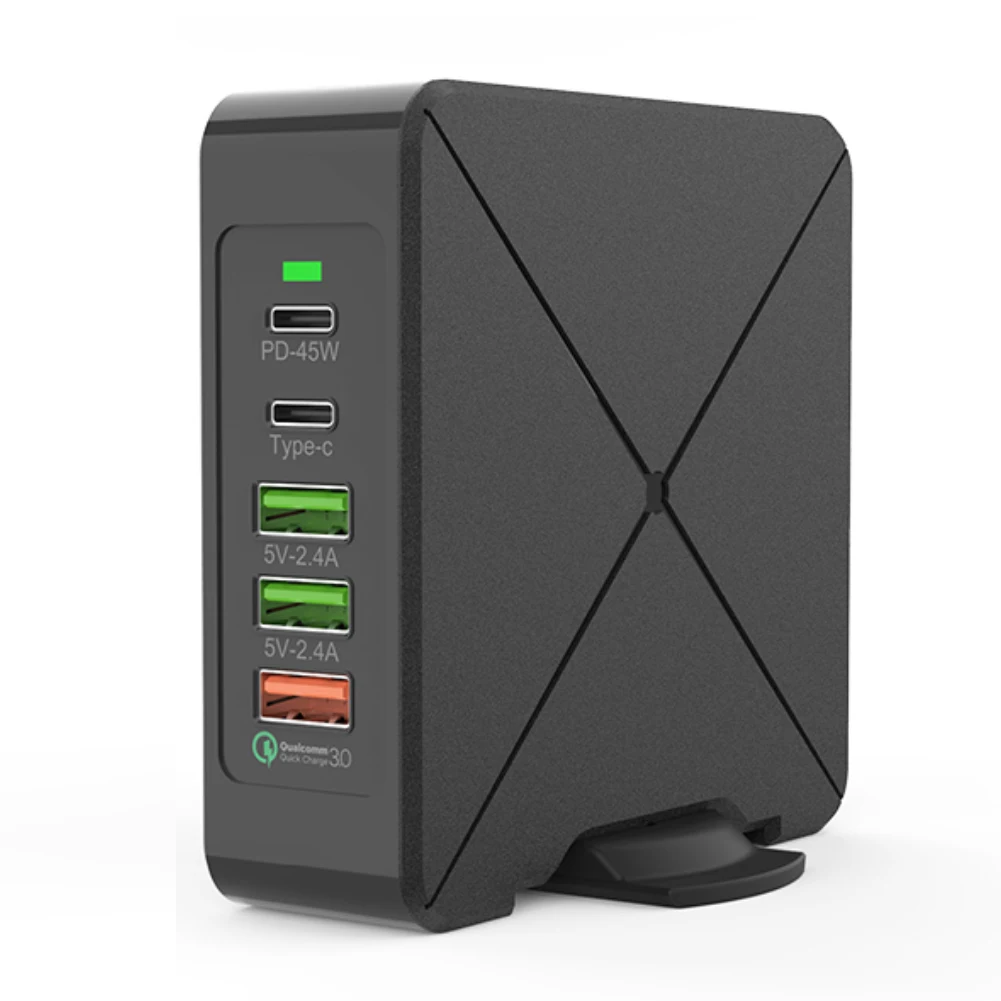 

45W PD Charger Type C Laptop Power Adapter 2.4A USB Jack QC3.0 USB Fast Charger Charging Head Output USB PD Wall Charger #N