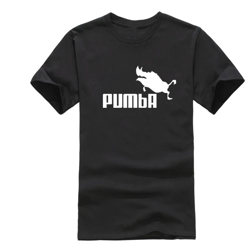 2020 New Summer t shirt pumba Cool Fashion print Design Pure cotton funny Mens Clothing Hip hop Short Sleeve T-shirt plus size | Мужская