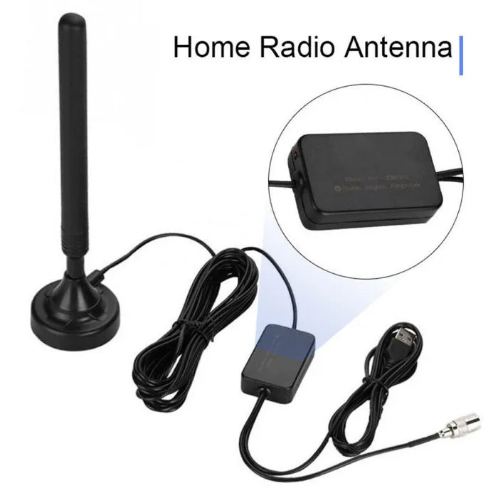 25dB High Gain Sensitivity FM Radio Antenna for Household Home Low Floor Tone-up GT66