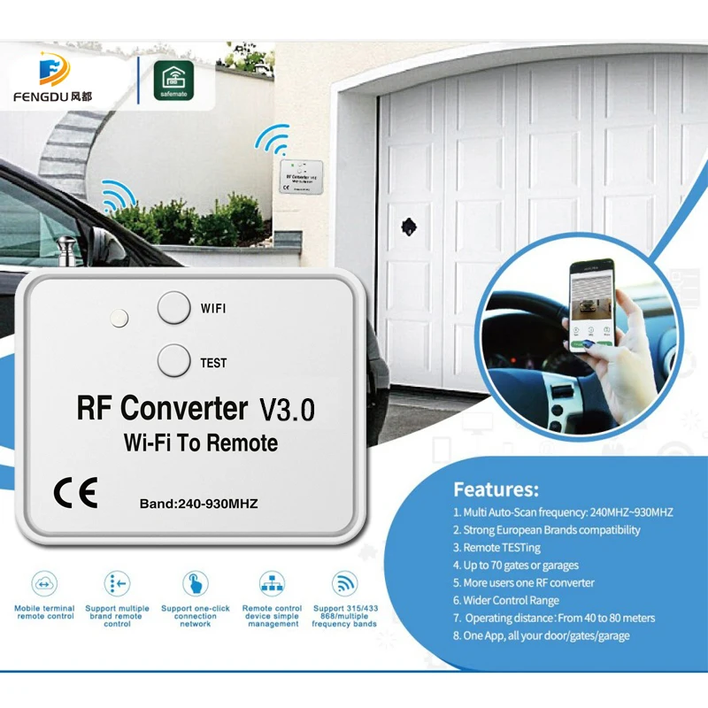 Универсальный беспроводной Wifi в RF конвертер телефон вместо дистанционного