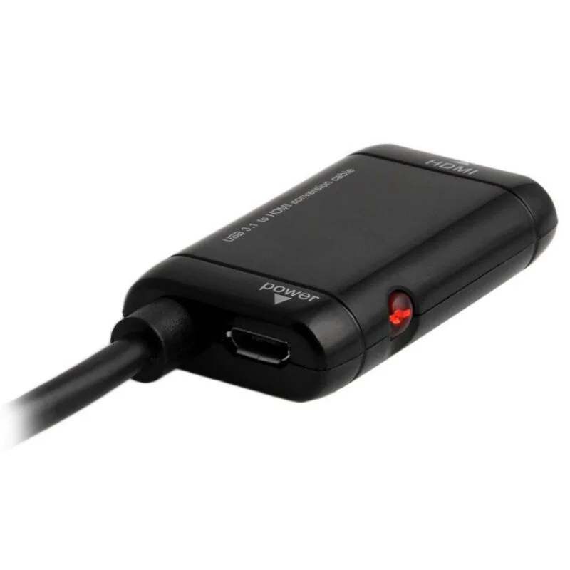 

Black USB-C Type C To HDMI Adapters Cables For Android Phone Tablet Connector