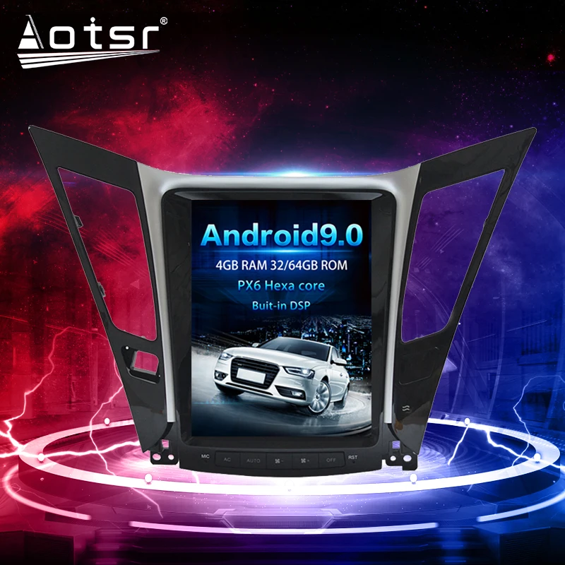 For Hyundai Sonata 8 Android Radio tape recorder 2012 - 2014 Car Multimedia Player Stereo head unit PX6 Tesla Audio Navi No 2din