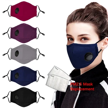 

masque face mask with Filter PM2.5 Dust Protection 5 Layer Prevent mascarillas mascherine mask reusable facemask