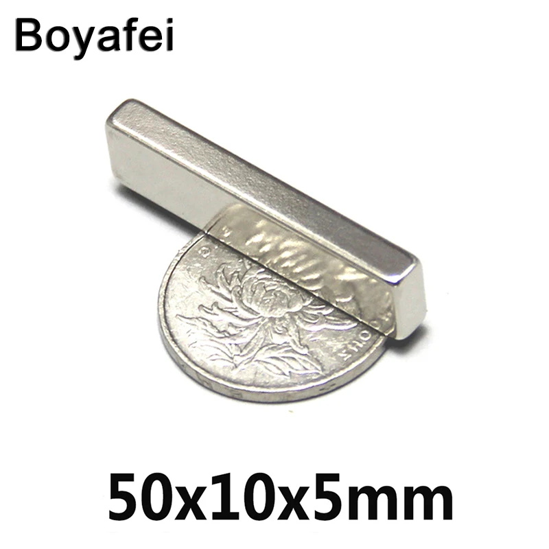 

50/100/150pcs Magnet 50x10x5 mm hot round magnet Strong N35 Rare Earth Neodymium Magnet powerful permanent magnetic 50*10*5mm