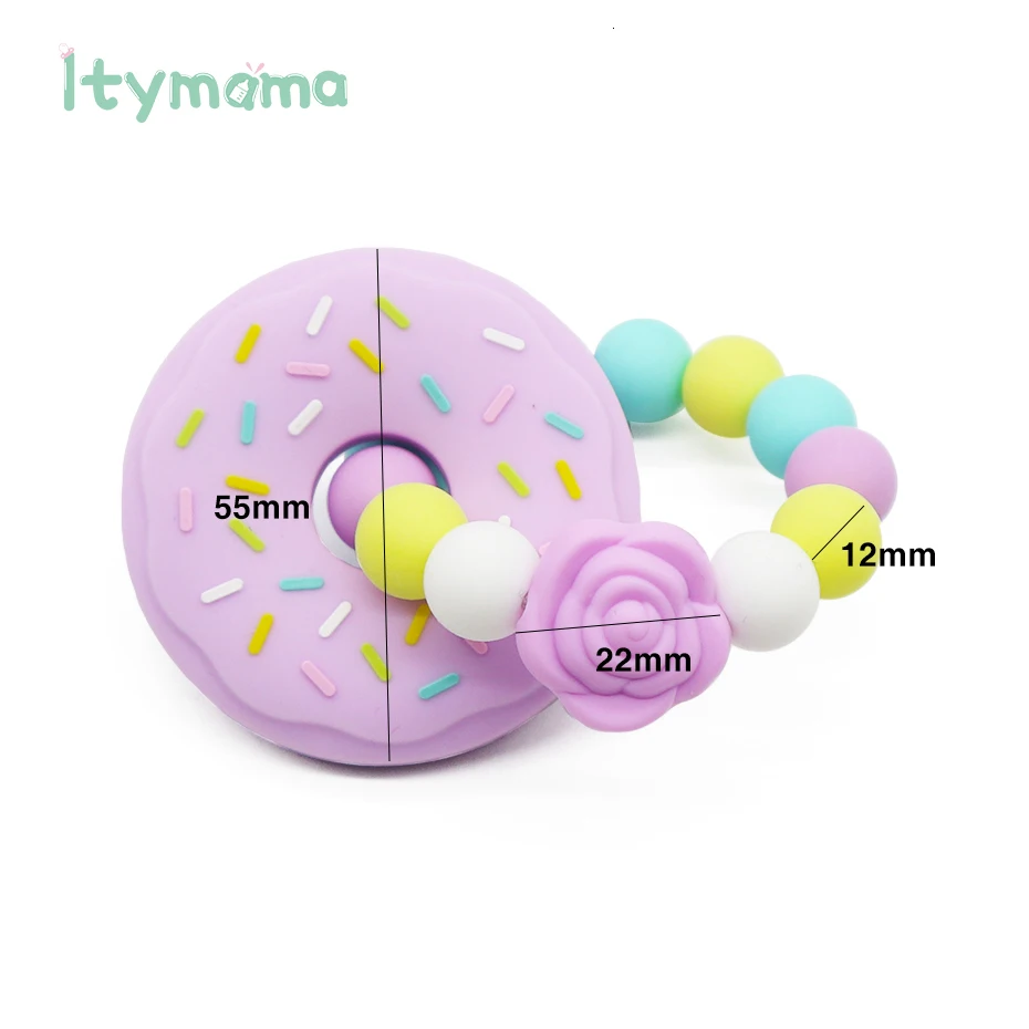 Itymama Прорезыватель для зубов, браслет для зубов, детские игрушки, игрушки для кормления, силиконовые прорезыватели, сделай сам, подарок для новорожденных, детские товары