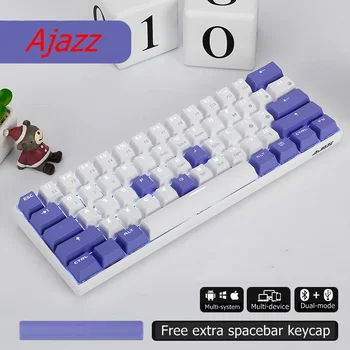 

Multi-Color PBT Keycap Ajazz i610t Bluetooth Wireless/Wired Duak-Mode Mechanical Keyboard,Mobile Phone,Tablet Notebook Keyboard