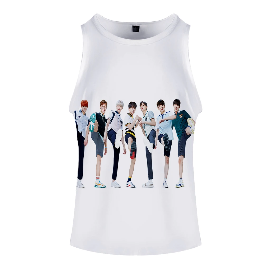 Новинка,, MONSTA X, 3D принт, топы, женские, мужские, летние, крутые, без рукавов, жилет,,, Повседневная Уличная одежда