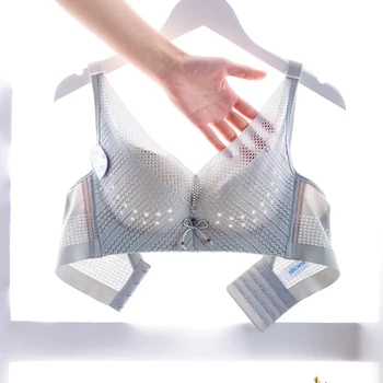 

Plus size Trade Ultra-thin Lace Sexy Thin Cotton Cup Plump Big Push Up Bra Bralette Encaje Sexy Bra Breathable lingerie set