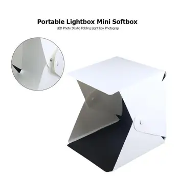 

Portable Lightbox Mini Softbox LED Photo Studio Folding Light Box Photography Backgound for DSLR Camera Accessories 20x20x20cm
