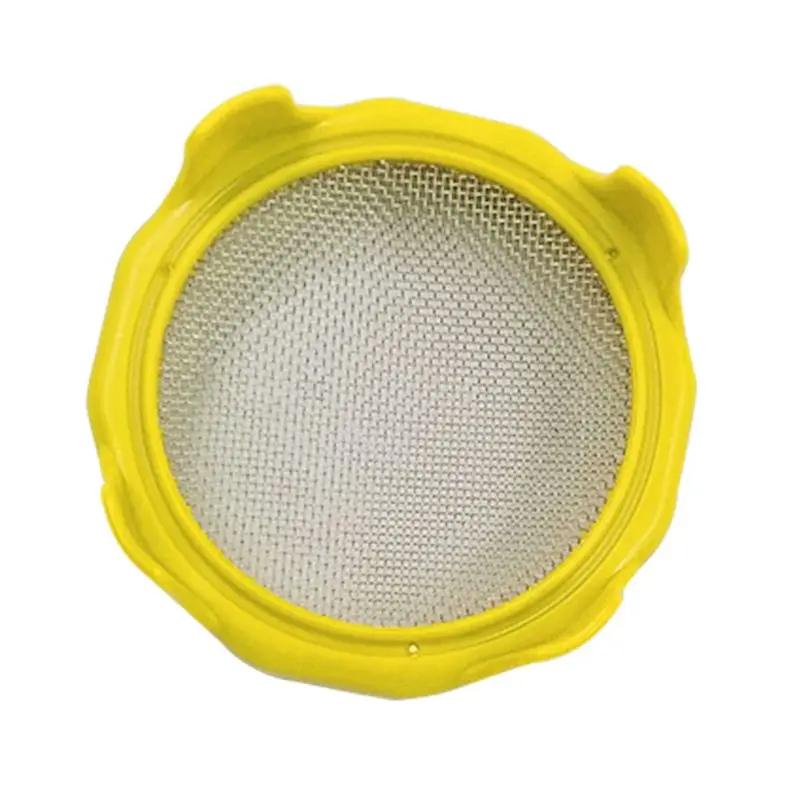 Sprouting Lid with Stainless Steel Screen Mesh Cover Cap for 86mm Wide Mouth Mason Sprout Jars Germination Strainer Sprouter