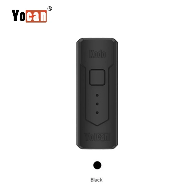 Black YOCAN Kodo Vape Box Mod 400 мАч батарея Регулируемое напряжение батарейные блоки электронных сигарет для 510 Распылитель на резьбе испаритель - Цвет: Black