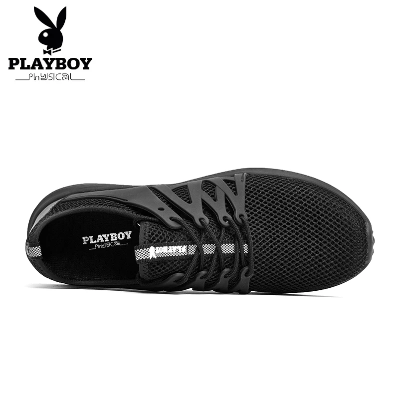 PLAYBOY New Men's Running Shoes Summer Cool Walking Sneakers For Men Breathable Mesh Anti-skid Rubber Outsole Jogging Sneakers