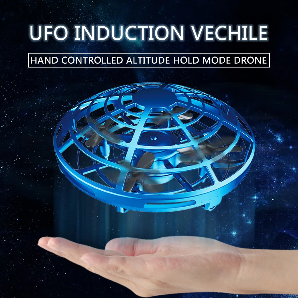 Machine on radio control Mini Anticollision Sensor Induction Hand Controlled Altitude Hold Mode UFO Drone for children funny