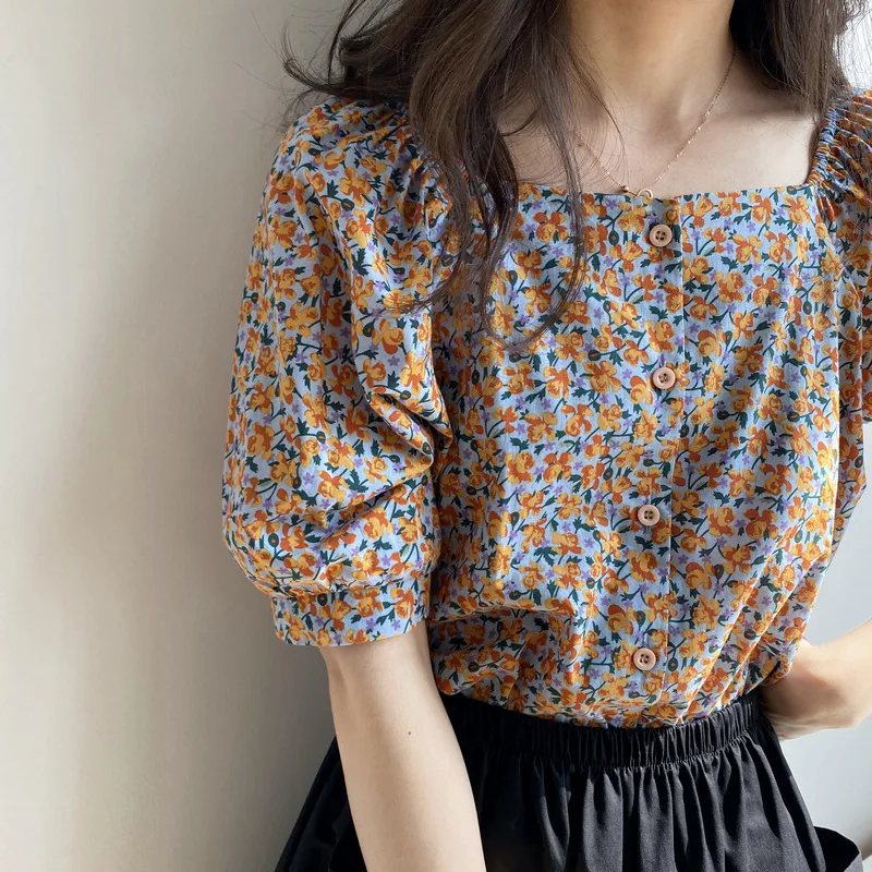 Blouse 2021 Summer New Korean 