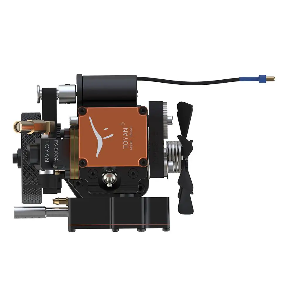 Toyan Four Stroke Methanol Model Engine with Water-cooled Channel for 1:10 1:12 1:14 RC Car Boat Airplane- FS-S100(W