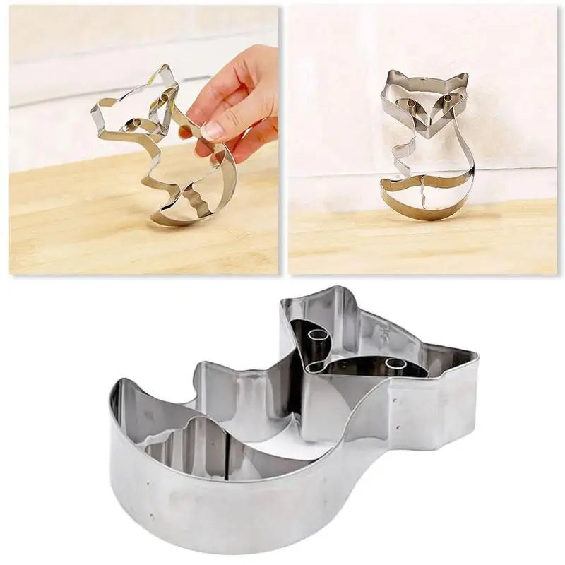 3D мультфильм сова лиса Форма нержавеющая сталь Форма для торта DIY печенье Сахар Ремесло Инструменты для украшения тортов из мастики
