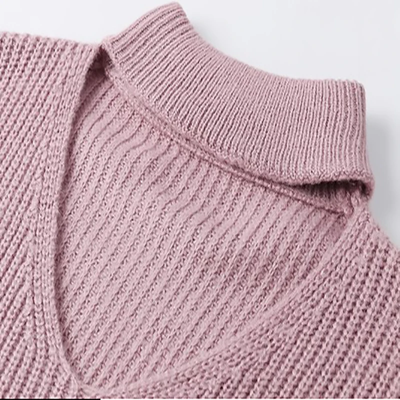 Autumn and winter new Korean version sweater women's wear pure color knitted sweater women's Pullover round collar  knit  women