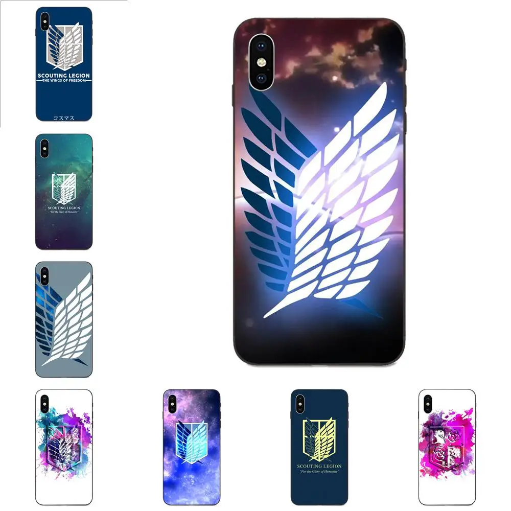 Аниме Атака Титанов корпус съемки для Galaxy A3 A5 A6 A6s A7 A8 A9 A10 A20E A30 A40 A50 A60 A70 A80 A90 Plus 2018 |