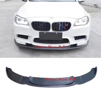

For F10 GG M5 bumper Unpainted FRP Carbon Fiber Front Lip Bumper spoiler Splitter For BMW 5 Series F10 520 523 525 2010-2016
