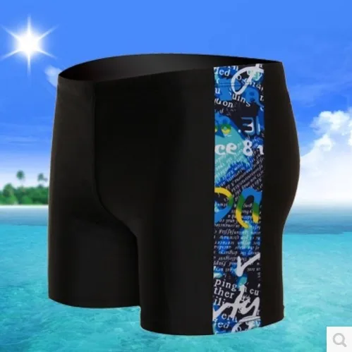 

Yi duo Lotus Fashion Comfortable Large Size Boxer Swimming Trunks Bathing Suit MEN'S Swimming Trunks Loose-Fit Quick-Dry Sports