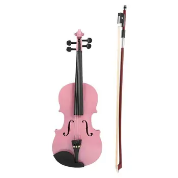 

1/8Size Gloss Acoustic Violin Fiddle with Case Bow Rosin Musical Instrument