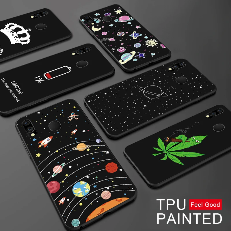 

Phone Case For Samsung Galaxy A50 S10 S9 S8 Plus S10e A30 A40 M30 M20 J4 J6 Plus 2018 Space Planet Soft TPU Phone Cover Pattern