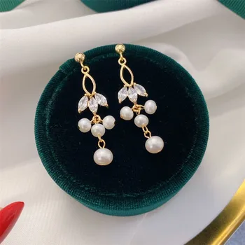 

Light The Luxury of Hand Made Clover Long Earrings 14K Gold Filled Earring Jewelry For Women Best Gift