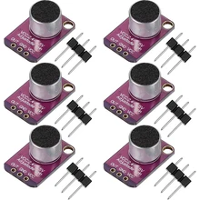 Module amplificateur de Microphone électrique MAX4466, panneau de dérivation bleu à Gain réglable adapté pour UNO 6 pièces