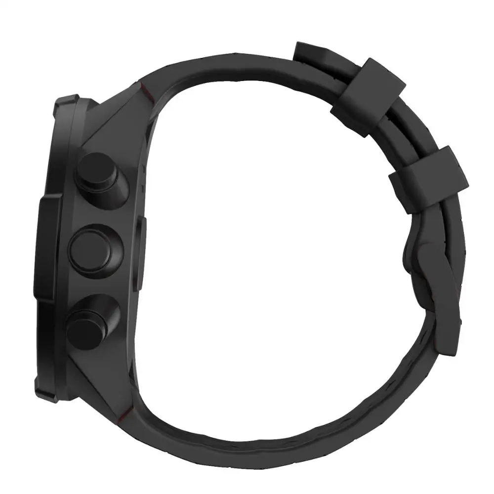 Ktab силиконовый ремешок для часов 24 мм для Suunto 9 Spartan/Suunto 9 титановая лента сменный Ремешок Браслет для часов Suunto 9