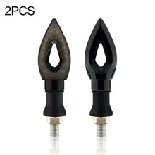 2 Pcs Universal 12 LED Motorcycle Turn Signal Light Indicators Blinkers Flashers Lights Lamp Bulb Waterproof Amber Tail Light