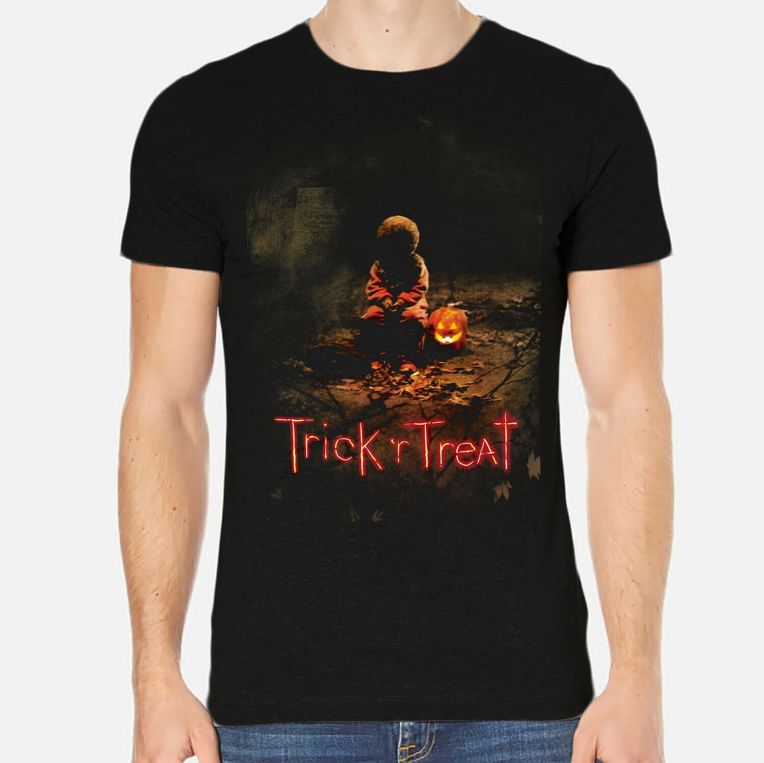 

Trick r Treat Anna Paquin Dylan Baker Men T-Shirt Black Clothing 6-A-265
