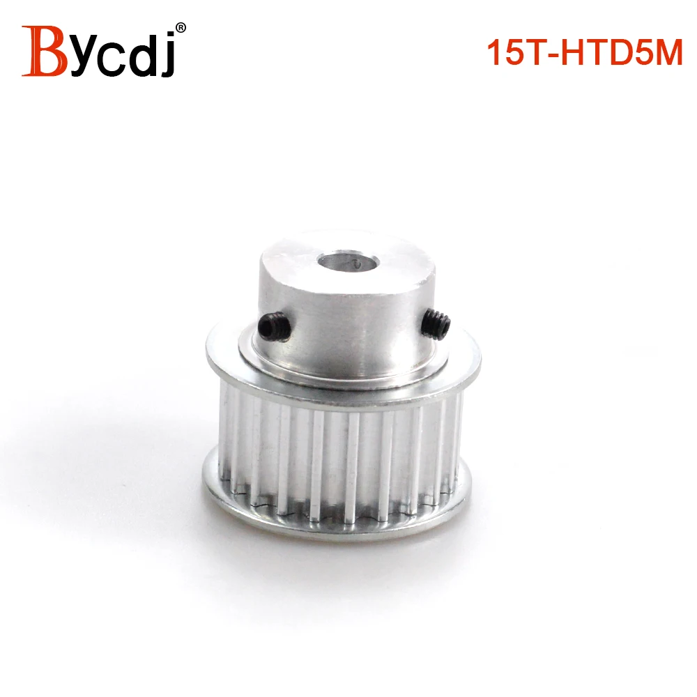 Arc 15 Teeth HTD 5M Timing Pulley Bore 5/6/6.35/7/8/10/12mm for Width 10/15/20mm HTD5M Synchronous Belt gear pulley 15Teeth 15T