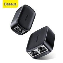 Baseus RJ45 Connter Ethernet Adapter Anti-Tuono Femmina a Femmina RJ45 di Estensione per Cavo Ethernet Router Via Cavo Cat5 RJ45 Splitter