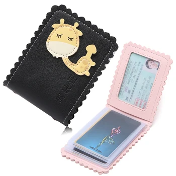 

2019 Cute Giraffe Driver License Holder High Quality Women Credit Card Case Credit Card Holder Couple Driving Document ID Wallet