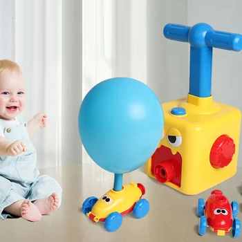 

Inflatable Inertial Power Balloon Car Set Science Physical Homemade Balloon Car DIY Plastic Experiment Vehicle Toy
