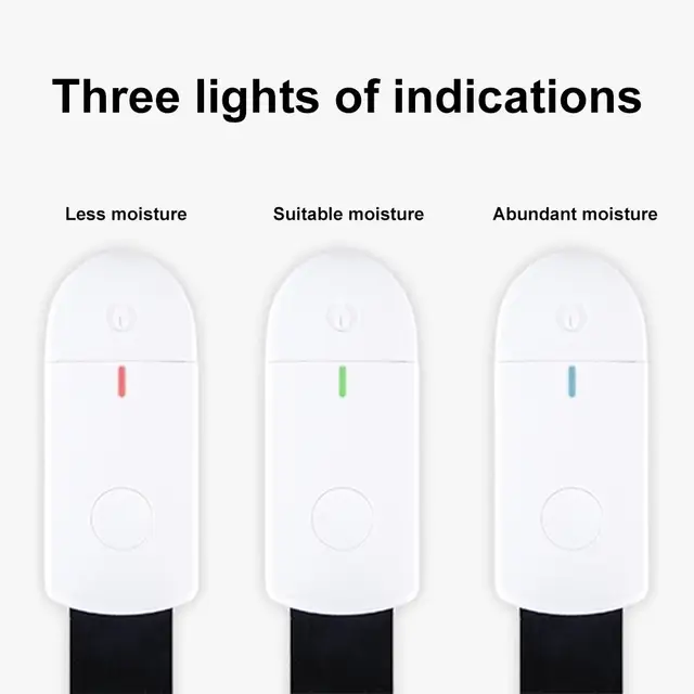 Pontos Növénymonitor Páratartalom -Mérő Talaj Nedvességtartalmú Virágmonitor Száraz Nedves Kerti Okos Otthon, Fényjelzővel - Image 4